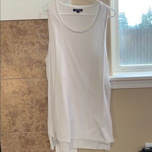 Split hem tank top.